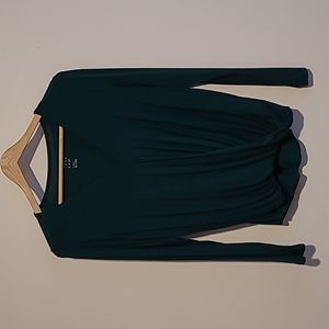 A New Day, XS, Dark Green, Long-Sleeved Top